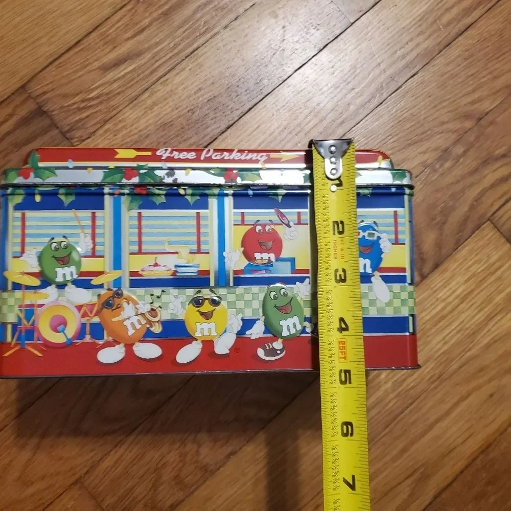 M&M's brand Christmas‎ village series number 4 limited edition vtg diner tin